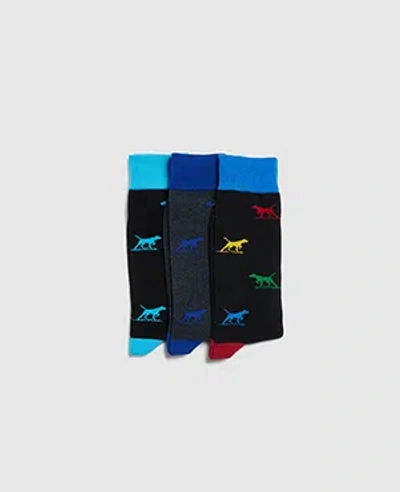 Rodd & Gunn Dogs-a-plenty Three Pack Socks In Multi
