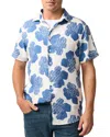 Rodd & Gunn Donnelly Track Sports Fit Short Sleeve Button-up Shirt In Regatta