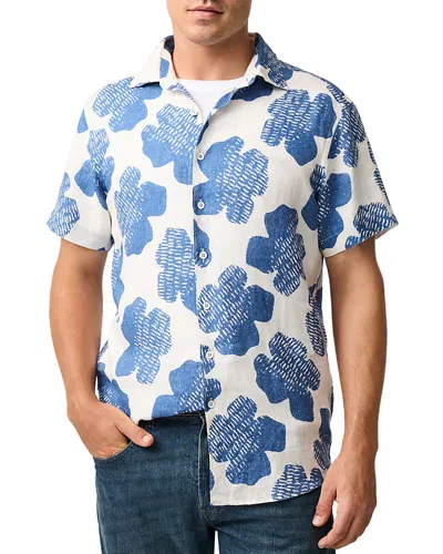RODD & GUNN DONNELLY LINEN FLORAL PRINT SHIRT