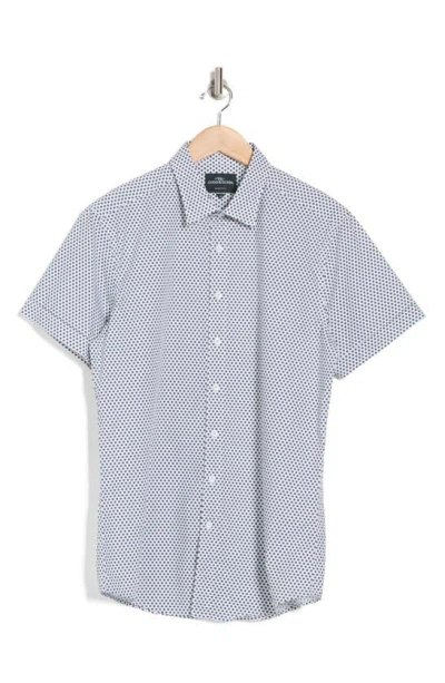 Rodd & Gunn Downey Hill Short Sleeve Cotton Button-up Shirt In Blue