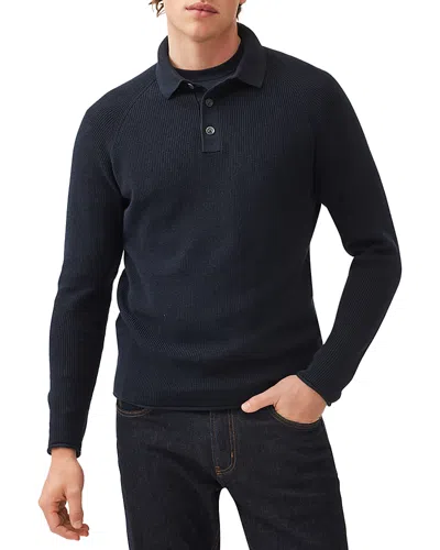 Rodd & Gunn Eastern Bush Regular Fit Knit Long Sleeve Polo Shirt In Navy