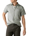 Rodd & Gunn Ellerslie Linen Textured Classic Fit Button-up Shirt In Gray