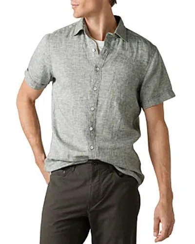Rodd & Gunn Ellerslie Linen Textured Classic Fit Button-up Shirt In Sage