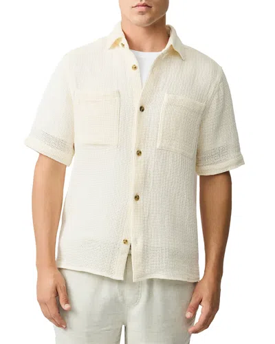 Rodd & Gunn Enstone Lane Regular Fit Short Sleeve Shirt In Barley