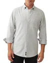 Rodd & Gunn Featherston Slim Fit Button Down Shirt In Salt