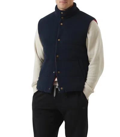 Rodd & Gunn Forks Glacier Vest In Blue