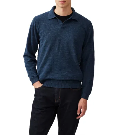 Rodd & Gunn Fortrose Lightweight Cotton Sweater In Blue