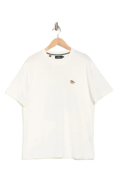Rodd & Gunn Freshwater Logo Cotton T-shirt In Snow