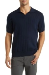 RODD & GUNN FREY'S CRESCENT RIB COTTON SWEATER POLO