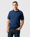 Rodd & Gunn Galdfield Johnny Collar Polo In Ocean