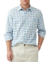 RODD & GUNN GEBBIES VALLEY COTTON AND LINEN PLAID SHIRT