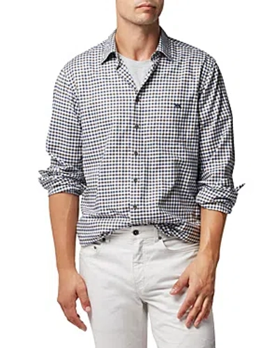 Rodd & Gunn Gebbies Valley Cotton And Linen Plaid Shirt In Gray