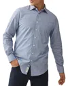 Rodd & Gunn Glenhope Slim Fit Button Front Shirt In Bluejay