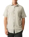 Rodd & Gunn Gowenbridge Regular Fit Short Sleeve Shirt In Fog