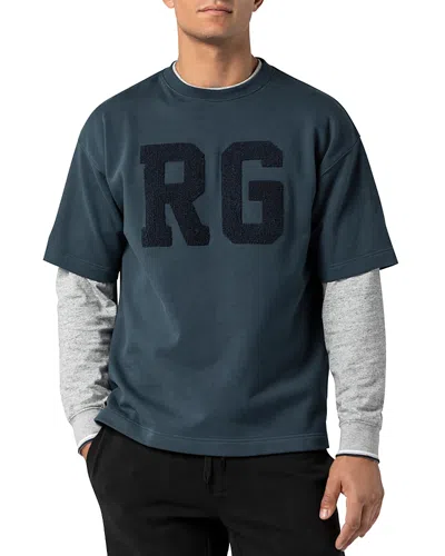 Rodd & Gunn Grahams Beach Relaxed Fleece Tee In Petrol