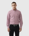 Rodd & Gunn Gunn Check Oxford Sports Fit Shirt In Claret