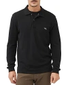 Rodd & Gunn Gunn Long Sleeve Polo Shirt In Onyx