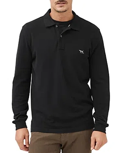 Rodd & Gunn Gunn Long Sleeve Polo Shirt In Onyx