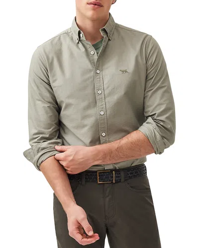 Rodd & Gunn Gunn Oxford Pd Long Sleeve Slim Fit Shirt In Sage