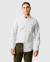 Rodd & Gunn Gunn Oxford Stripe Sports Fit Shirt In Khaki