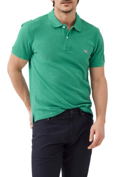 Rodd & Gunn Gunn Piqué Sports Fit Cotton Polo In Emerald