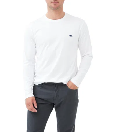 Rodd & Gunn Gunn Sports Fit Long Sleeve T-shirt In White