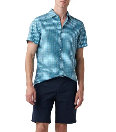 Rodd & Gunn Harp Glacier Sports Fit Shirt In Blue