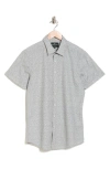 Rodd & Gunn Harper Short Sleeve Cotton Button-up Shirt In Fern