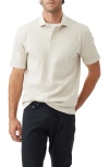 Rodd & Gunn Huntsbury Texture Polo In Ecru