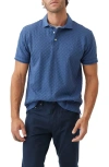 Rodd & Gunn Huntsbury Texture Polo In Ocean