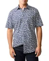 Rodd & Gunn Jameison Bay Floral Short Sleeve Cotton Button-up Shirt In Navy