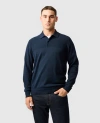 Rodd & Gunn Kingdale Long Sleeve Polo Shirt In Eclipse
