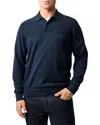 Rodd & Gunn Kingdale Long Sleeve Polo Shirt In Eclipse