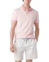 Rodd & Gunn Langs Beach Sports Fit Slub Tipped Polo In Coral