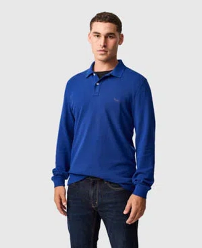 Rodd & Gunn Ls Gunn Polo In Dark Cobalt