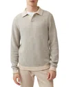 Rodd & Gunn Marlin Polo Sweater In Smoke