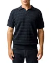 Rodd & Gunn Marriot Island Texture Polo In Eclipse