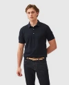 Rodd & Gunn Masons Regular Fit Flat Knit Polo Shirt In Midnight