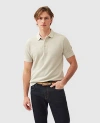 Rodd & Gunn Masons Regular Fit Flat Knit Polo Shirt In Stone