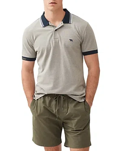 Rodd & Gunn Masterton Cotton Blend Slim Fit Polo In Sage