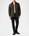 Rodd & Gunn Men's Aberdeen Canvas Jacket In Deep Olive