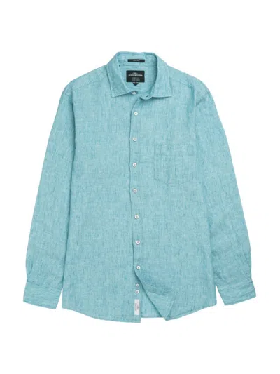 Rodd & Gunn Men's Coromandel Textured Shirt In Washed Teal