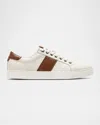 Rodd & Gunn Men's Endeavour Leather Cruise Sneakers In Chalk