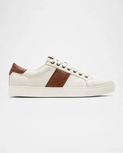 Rodd & Gunn Men's Endeavour Leather Cruise Sneakers In Chalk
