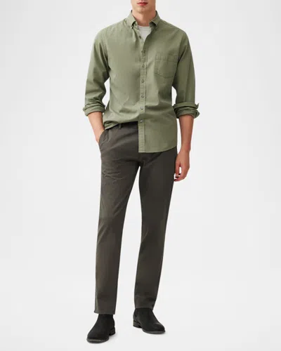 Rodd & Gunn Featherston Slim Fit Button Down Shirt In Hemlock