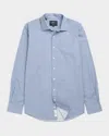 Rodd & Gunn Glenhope Slim Fit Button Front Shirt In Bluejay