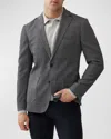 Rodd & Gunn Rodd And Gunn Haldon Button Front Slim Fit Jacket In Grey