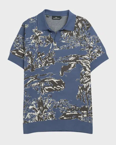 RODD & GUNN MEN'S HINDLEY CREEK ABSTRACT POLO SHIRT