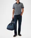 Rodd & Gunn Leeson Cotton Geo Sports Fit Polo Shirt In Iron