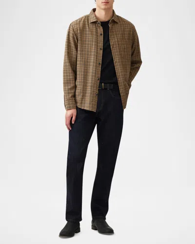 Rodd & Gunn Linfield Long Sleeve Button Front Shirt In Bran